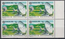 1988, Rakousko, 1922, EUROPA - Transportní a komunikační prostředky, 4blok, **