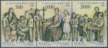1988, Vatikán, 0937/0939St, 100. výročí úmrtí svatého Giovanniho Bosca ∗∗