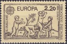 1989, Andorra (Francouzská pošta), 0399, EUROPA: Dětské hry ✶✶