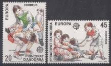 1989, Andorra (Španělská pošta), 0209/0210, EUROPA - Dětské hry, **