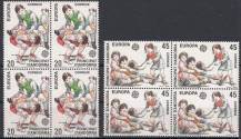 1989, Andorra (Španělská pošta), 0209/0210, EUROPA - Dětské hry, 4bloky, **