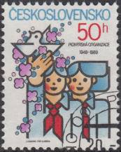 1989, ČSR II, 2891, 40. výročí PO SSM ⊙