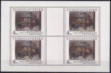 1989, ČSR II, PL2918, Umění: J. Schikaneder - Zimní večer ve městě ✶✶