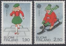 1989, Finsko, 1082/1083, EUROPA - Dětské hry, **