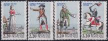 1989, Francie, 2724/2727, 200. výročí Francouzské revoluce - Významné osobnosti; Mezinárodní výstava poštovních známek PHILEXFRANCE ´89, Paříž ✶✶