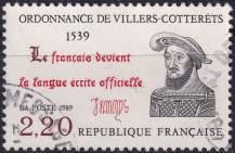 1989, Francie, 2746, 450. výročí vyhlášení francouzštiny jako jediným úředním jazykem ⊙