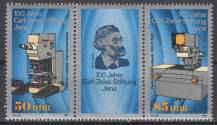 1989, NDR, 3252/3253St, 100 let Nadace Carla Zeisse, **