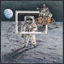 1989, Polsko, A109A, 20. výročí prvního přistání člověka na měsíci   ⊙ 