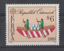 1989, Rakousko, 1956, EUROPA - Dětské hry, **