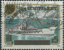 1989, Rakousko, 1958, 150 let lodní dopravy na Traunsee ⊙