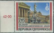 1989, Rakousko, 1964p, 100 let Meziparlamentní unie (IPU) ∗∗