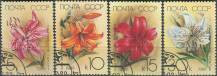 1989, SSSR, 5931/5934, Zahradní květiny ⊙