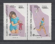 1989, Turecký Kypr, 0249/0250CSt, EUROPA - Dětské hry, **