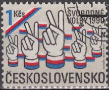 1990, ČSR II, 2942, Svobodné volby ⊙