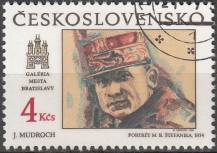 1990, ČSR II, 2952, Bratislavské historické motivy: M. R. Štefánik ⊙