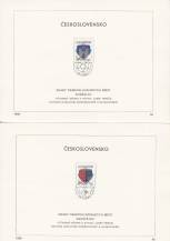 1990, ČSR II, NL04a-d/1990, Znaky československých měst