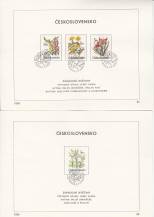 1990, ČSR II, NL05a+b/1990, Zahradní květiny