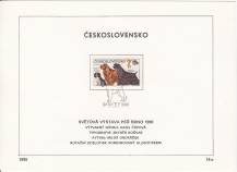 1990, ČSR II, NL14a-c/1990, Světová výstava psů - Brno 1990