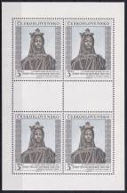 1990, ČSR II, PL2962, Umění: J. V. Myslbek - Sv. Anežka ✶✶