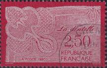 1990, Francie, 2756, Paličkované krajky ⊙