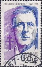 1990, Francie, 2759, 100. výročí narození Charlese de Gaulla ⊙