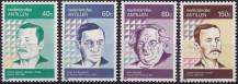 1990, Nizozemské Antily, 0690/0693, Spisovatelé ✶✶