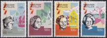 1990, Nizozemské Antily, 0694/0697, 100 let královen z domu Oranžského ✶✶