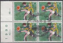 1990, Švýcarsko, 1433, Pro Juventute: Rozvoj dětí ⊙ 4blok, o