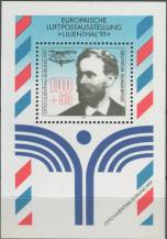 1991, Bundes, A024, Evropská výstava letecké pošty LILIENTHAL ´91, Drážďany; 100. výročí prvního letu Otto Lilienthala ∗∗