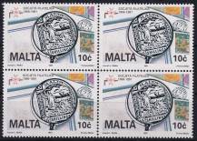 1991, Malta, 0853, 25 let Filatelistické společnosti  ✶✶  ⊞ 