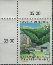 1991, Rakousko, 2033p, Dokončení Karawankenského silničního tunelu ∗∗ r