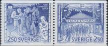 1991, Švédsko, 1672+1673St, 100 let Lidového parku ∗∗ 