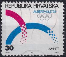 1992, Chorvatsko, 0188, Zimní olympijské hry, Albertville ⊙