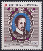 1992, Chorvatsko, 0222, 400. výročí narození Ivana Buniče Vučiče ✶✶
