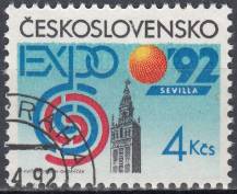 1992, ČSR II, 3004, Světová výstava EXPO 92 v Seville ⊙