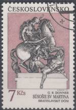 1992, ČSR II, 3019, Krásy naší vlasti: G. R. Donner - Sousoší sv. Martina ⊙