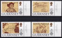1992, Guernsey, 0549/0552, EUROPA - 500. výročí objevení Ameriky  ✶✶ o P