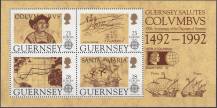 1992, Guernsey, A08, EUROPA - 500. výročí objevení Ameriky, **