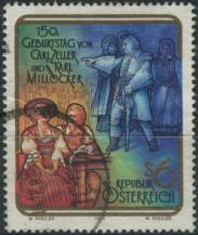 1992, Rakousko, 2060, 150. výročí operetních skladatelů Carla Zellera a Karla Millöckera ⊙