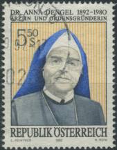 1992, Rakousko, 2067, 100. výročí narození Anny Dengelové ⊙