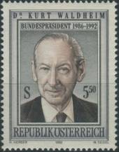 1992, Rakousko, 2072, Spolkový prezident Kurt Waldheim ∗∗