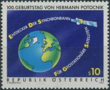 1992, Rakousko, 2082, 100. výročí narození Hermanna Potocnika (1892-1929), pionýra vesmírných letů ∗∗