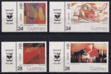 1993, Guernsey, 0608/0611, EUROPA - Moderní umění  ✶✶ o L