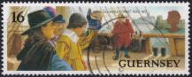 1993, Guernsey, 0612, 350. výročí začátku obléhání zámku Cornet  ⊙  