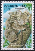 1993, Maledivy, 1980, Vzácné druhy zvířat: Phasculactos sp. ✶✶