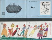 1994/1996, Slovensko, ZS001/013, Malá sbírka známkových sešitků ∗∗