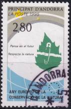 1994, Andorra (Francouzská pošta), 0475, Evropský rok ochrany přírody  ⊙