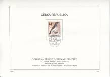 1994, Česko, NL14a+b/1994, Ochrana přírody - zpěvné ptactvo