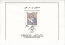 1994, Česko, NL17a-c/1994, Umělecká díla na známkách