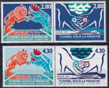 1994, Francie, 3023/3026St, Otevření železničního tunelu pod Kanálem La Manche ✶✶